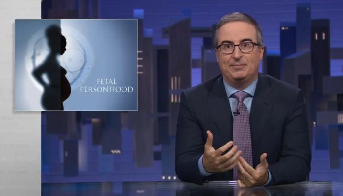 John Oliver Freaks Out Over Idea Fetus Person