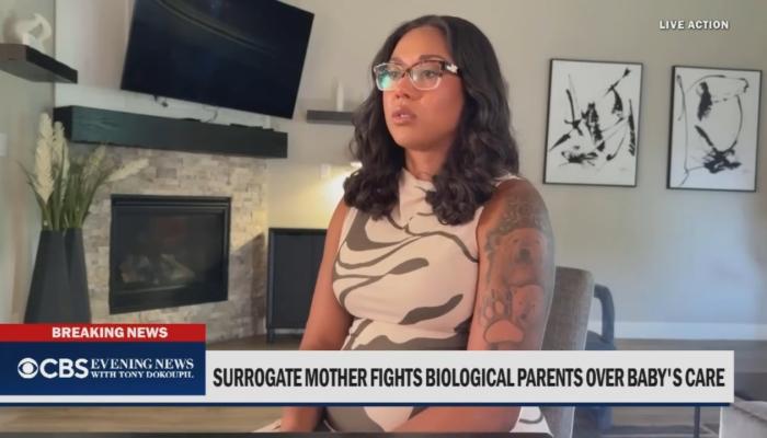 CBS is the Sole Newscast to Report Surrogate Saving Baby from Abortion
