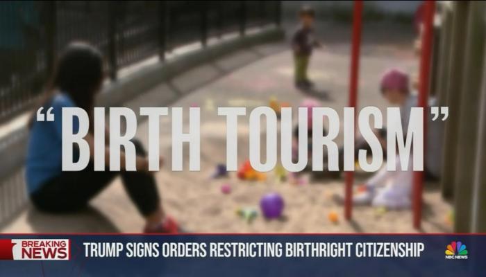 newsbusters.org - Jorge Bonilla - CBS, NBC Whine Over Trump Birth Tourism Executive Order