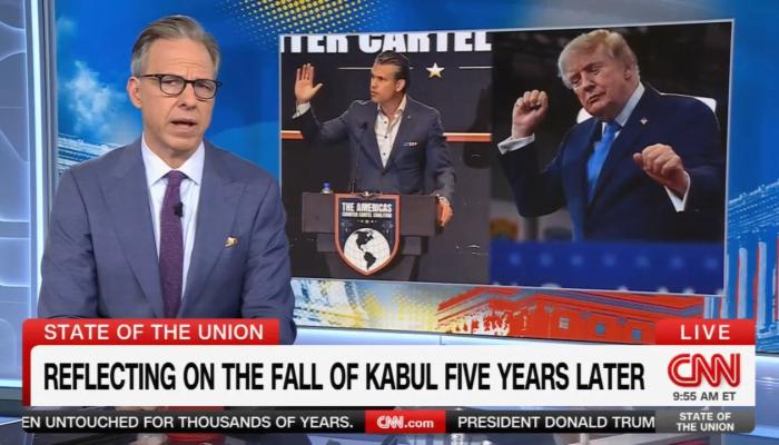 AWFUL: Jake Tapper Uses the Fall of Kabul to Hit Trump, Hegseth on Iran