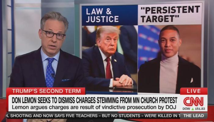 CNN's Tapper Presents One-Sided Segment On Don Lemon's Attempt To Have Charges Dropped