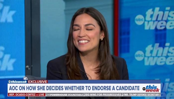 ABC Jon Karl Sucks Up to Kingmaker AOC , Tries to Soften DSA Edges