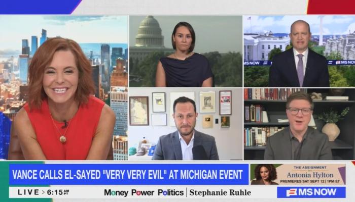 Ruhle Claims Vance Calling El Sayed Evil Helps Him Omits Piker