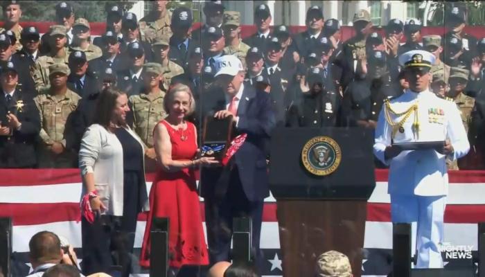 Abc Cbs Skip President Trump Awarding Posthumous Medal Freedom 911