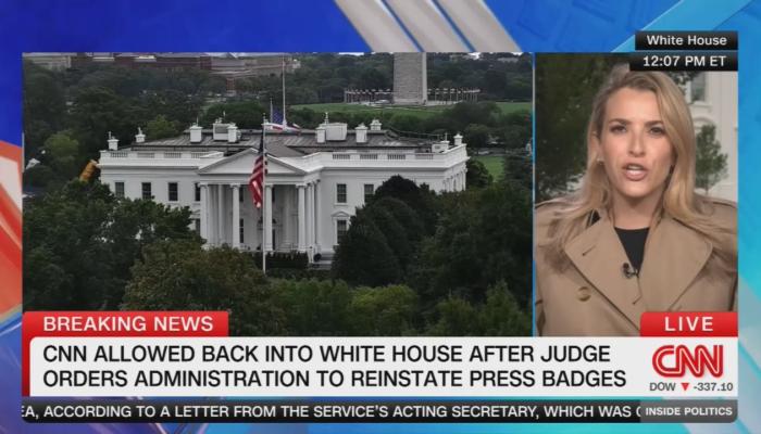 CNN, MS NOW, Politico Return to White House, 12 Hours After Judge’s Order