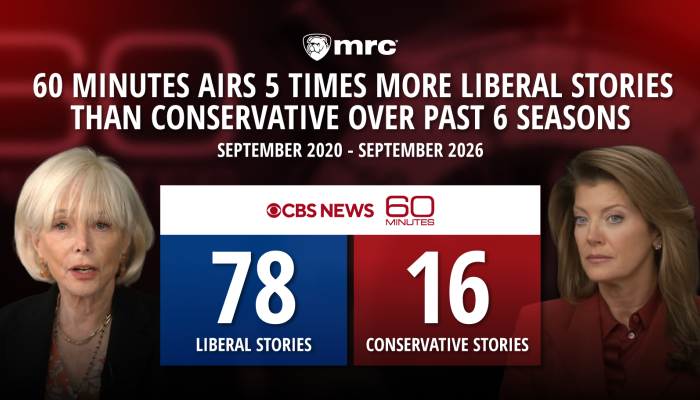 Study Finds 60 Minutes Aired Five Times More Liberal Stories Than Conservative