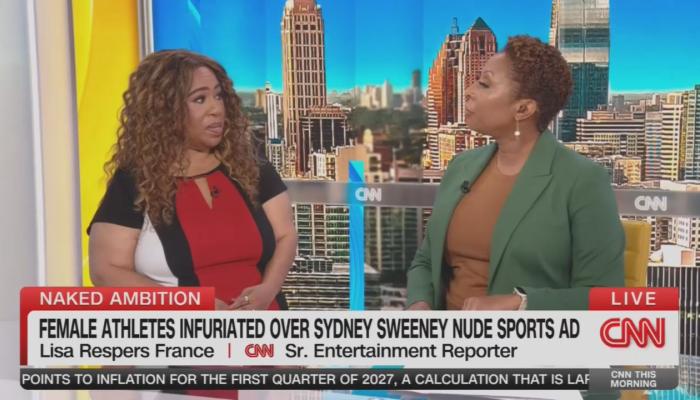 CNN Rips 'Naked Actress' Sydney Sweeney, But Fine With ESPN's Nude Athletes