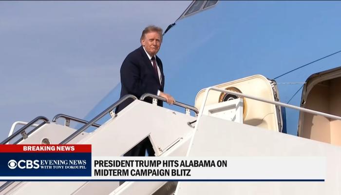 CBS Bashes Trump Over Polls Numbers and SNAP Changes Amid Midterm Campaigning