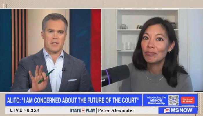 MS NOW Claims Trump Threatens SCOTUS As It Labels Court As Right-Wing