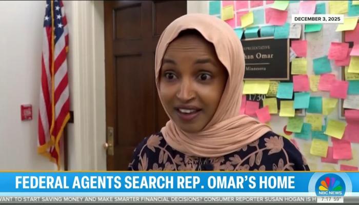 Networks Question Ilhan Omar Home Raid and Doubt Investigation's Motives