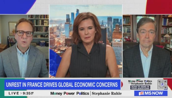 MS NOW Says The Problem With France, U.S. Is 'Income Inequality,' Low Taxes