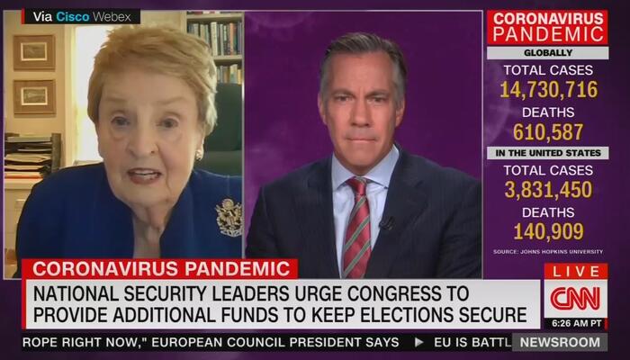 Jim Sciutto and Madeleine Albright