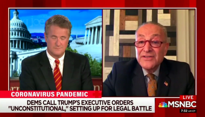 Joe Scarborough and Chuck Schumer