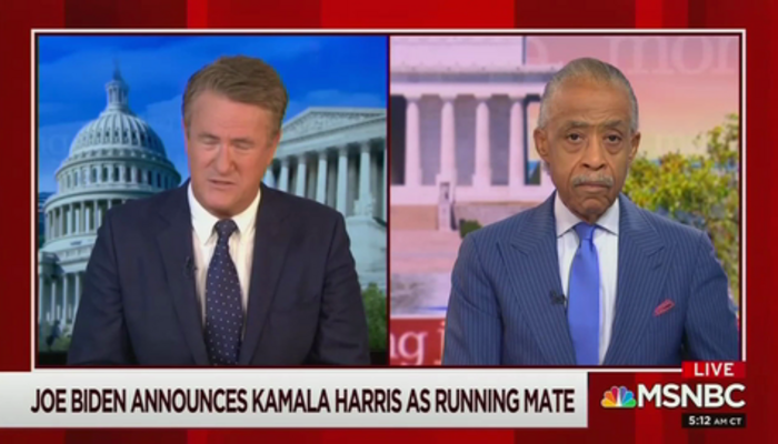 Joe Scarborough and Al Sharpton