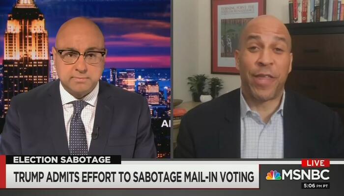 Ali Velshi and Cory Booker 