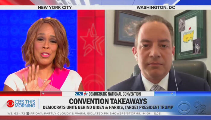 Gayle King and Reince Priebus