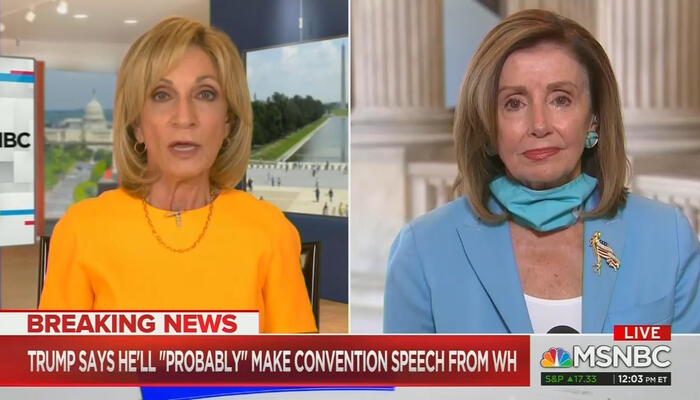 Andrea Mitchell and Nancy Pelosi