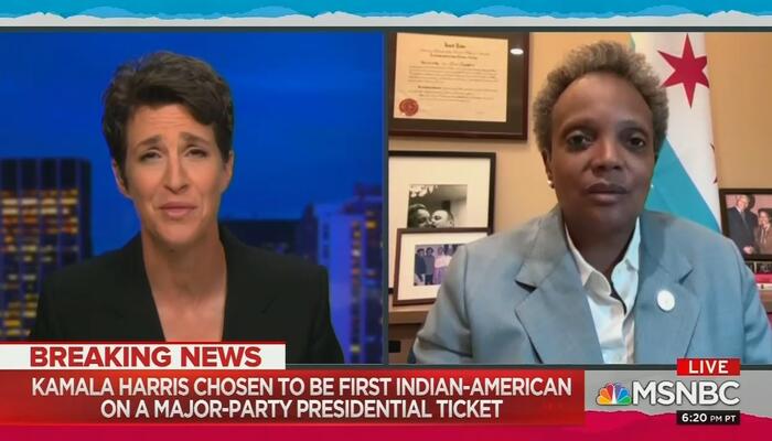 Rachel Maddow and Lori Lightfoot