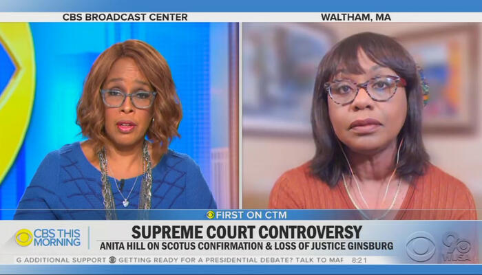 Gayle King and Anita Hill Gayle King and Anita Hill