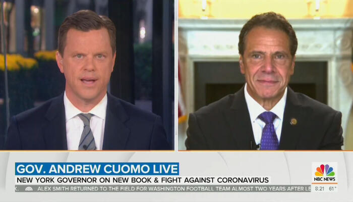 Willie Geist and Andrew Cuomo