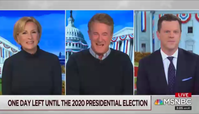 Mika Brzezinski Joe Scarborough Willie Geist Morning Joe 11-2-20