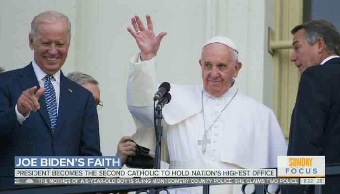 Joe Biden and Pope Francis 