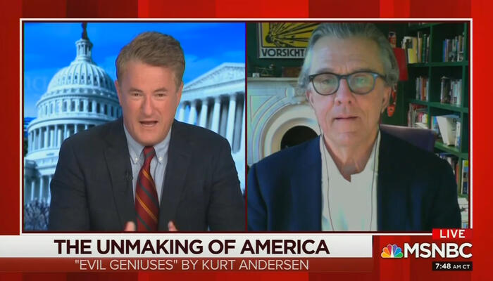 Joe Scarborough and Kurt Andersen