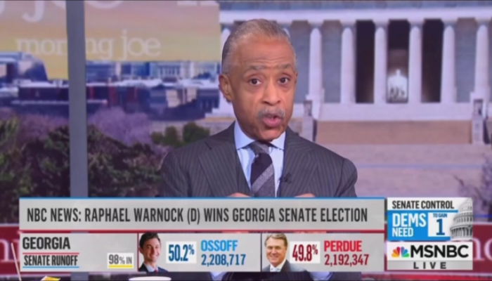 Al Sharpton MSNBC Morning Joe 1-6-21