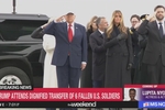 President Trump saluting at Dover MS NOW The Weekend 3-8-26
